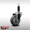 Service Caster 3.5'' SS Gray Poly Wheel Swivel 1'' Expanding Stem Caster SCC-SSEX20S3514-PPUB-1 - alternate 4